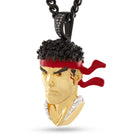 Street Fighter x King Ice - Ryu Necklace  in  2.1" by King Ice