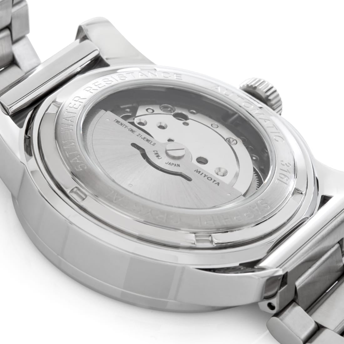Sunset Automatic Watch: Silver Case / Frost Dial  in  by King Ice