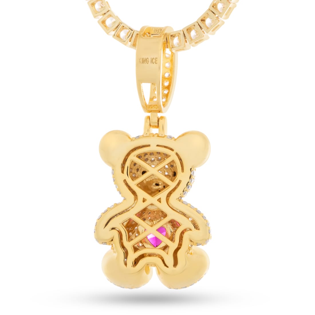 Teddy Bear Necklace  in  by King Ice