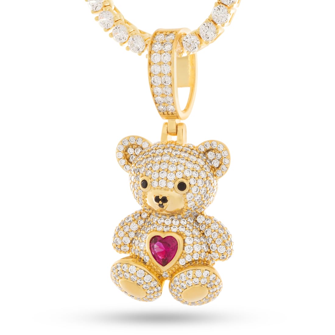 Teddy Bear Necklace  in  by King Ice