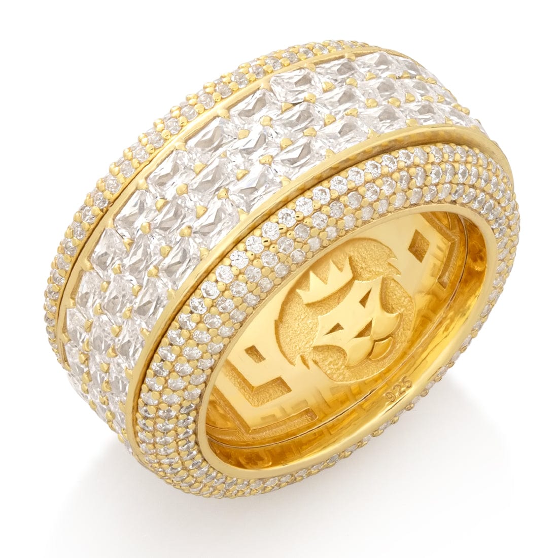 25 Carat Diamond Medusa Hip Hop Ring Gold .925 – HipHopBling