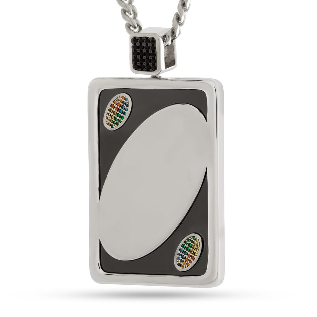 UNO x King Ice - Make Your Own Rules Necklace  in  2.5" by King Ice