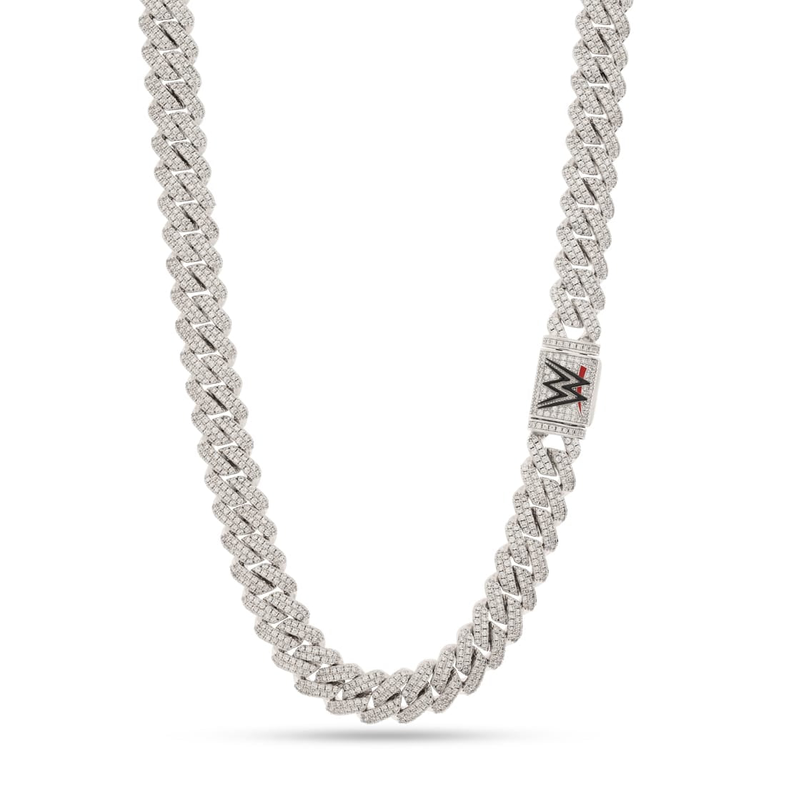 WWE x King Ice - 15mm Iced WWE Chain  in  Gold Plated / White Gold / 20" by King Ice