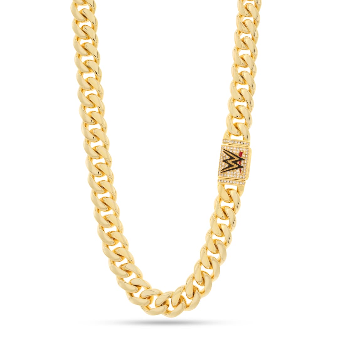WWE x King Ice - 15mm WWE Chain  in  Gold Plated / 14K Gold / 20" by King Ice