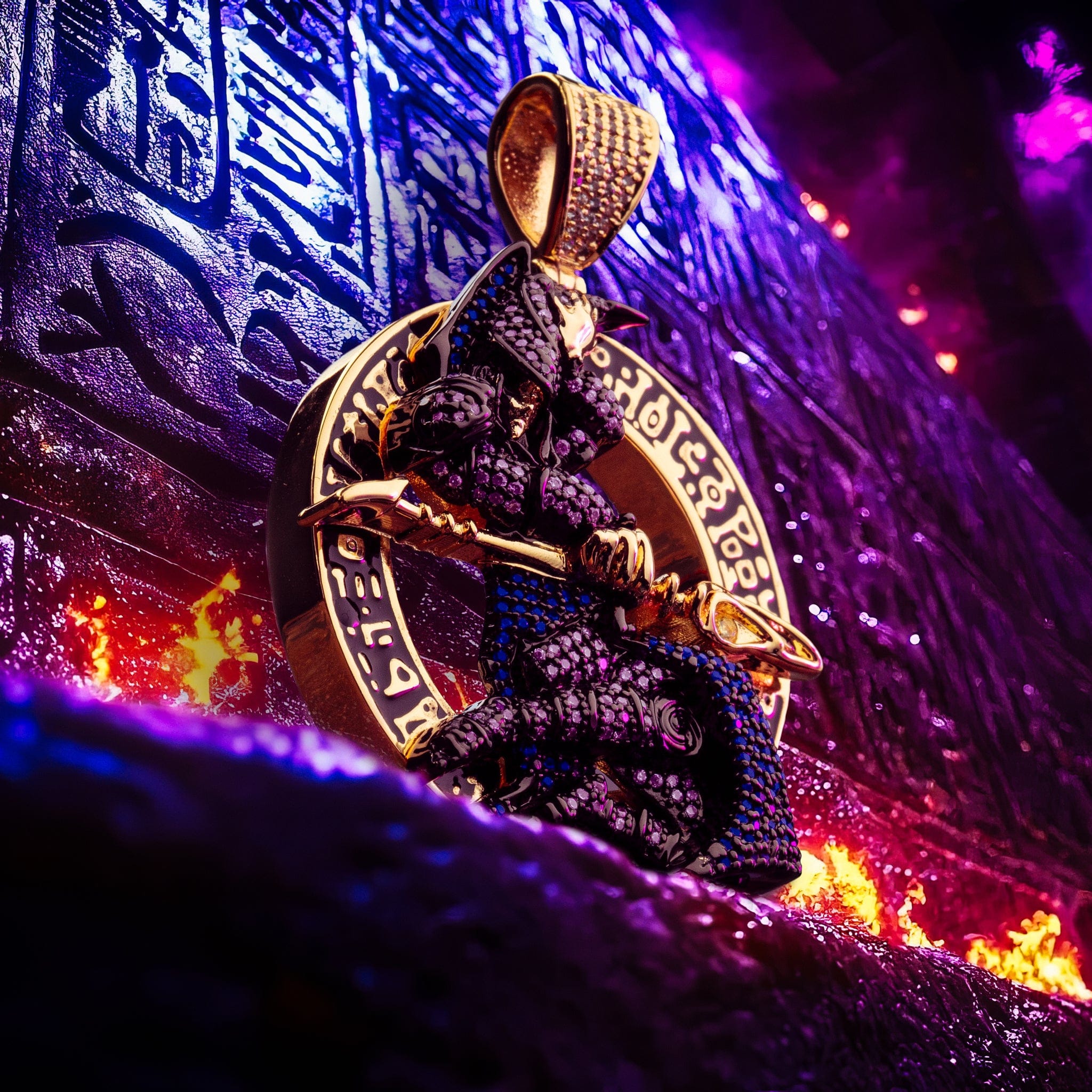 Dark Magician Necklace | Yu-Gi-Oh! Jewelry | King Ice