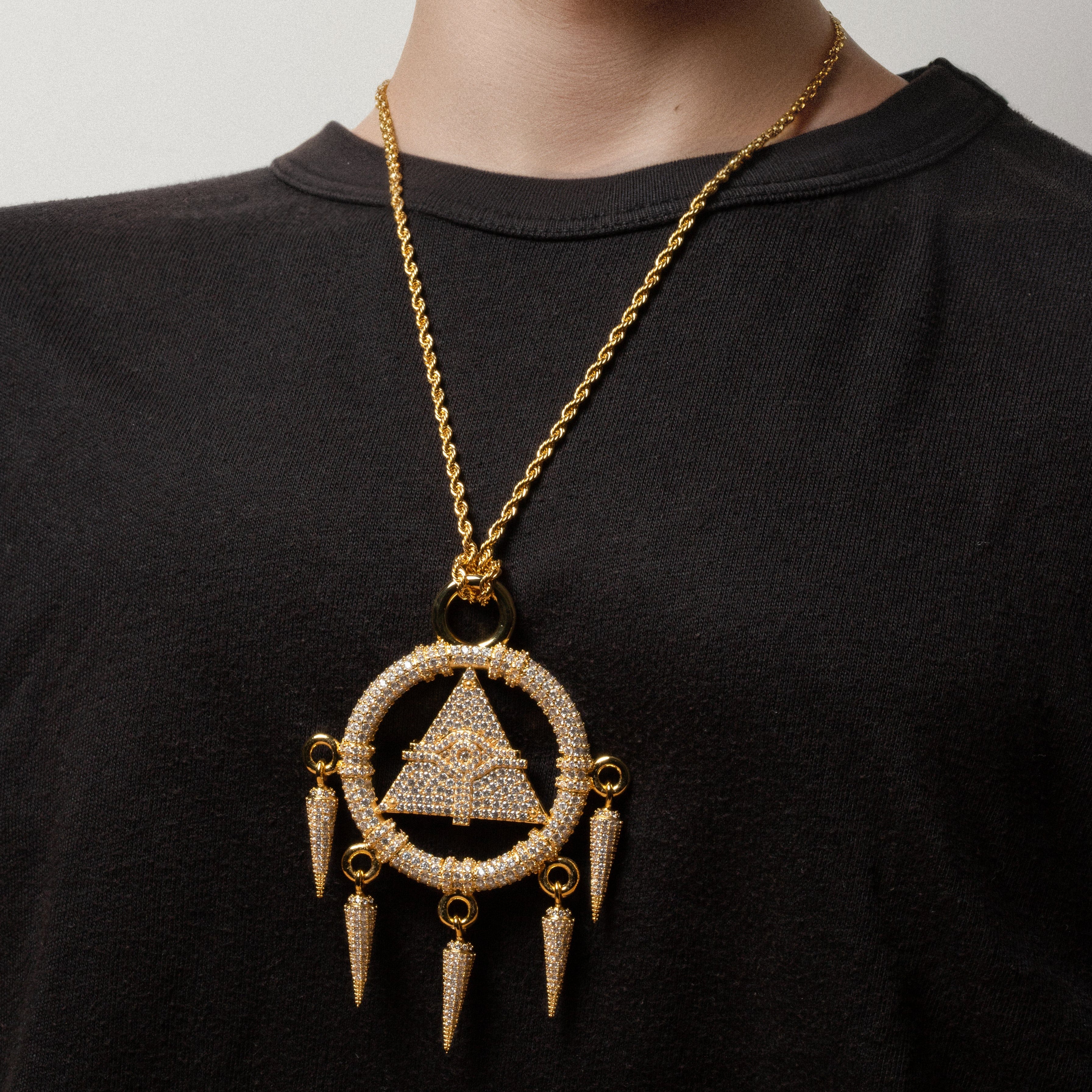 Minakusi ミナクシ　ユキヒョウ牙ネックレス Iced Millennium Ring Necklace | Yu-Gi-Oh! Jewelry | King Ice