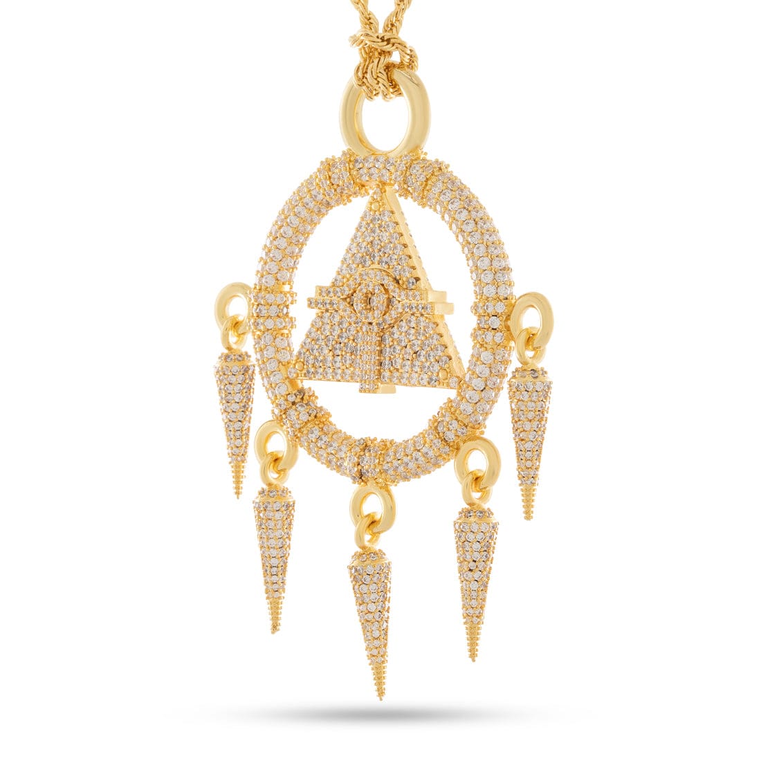 Yu-Gi-Oh! x King Ice - Iced Millennium Ring Necklace  in  by King Ice