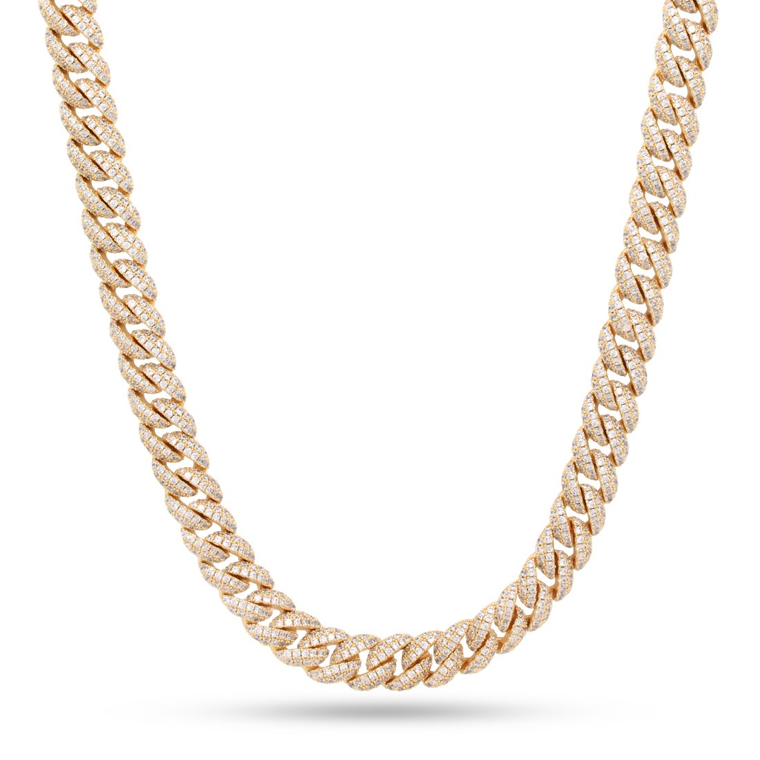 Gold Plated / 14K Gold / 18" 10mm Iced Miami Cuban Chain CHX14099-GOLD-18