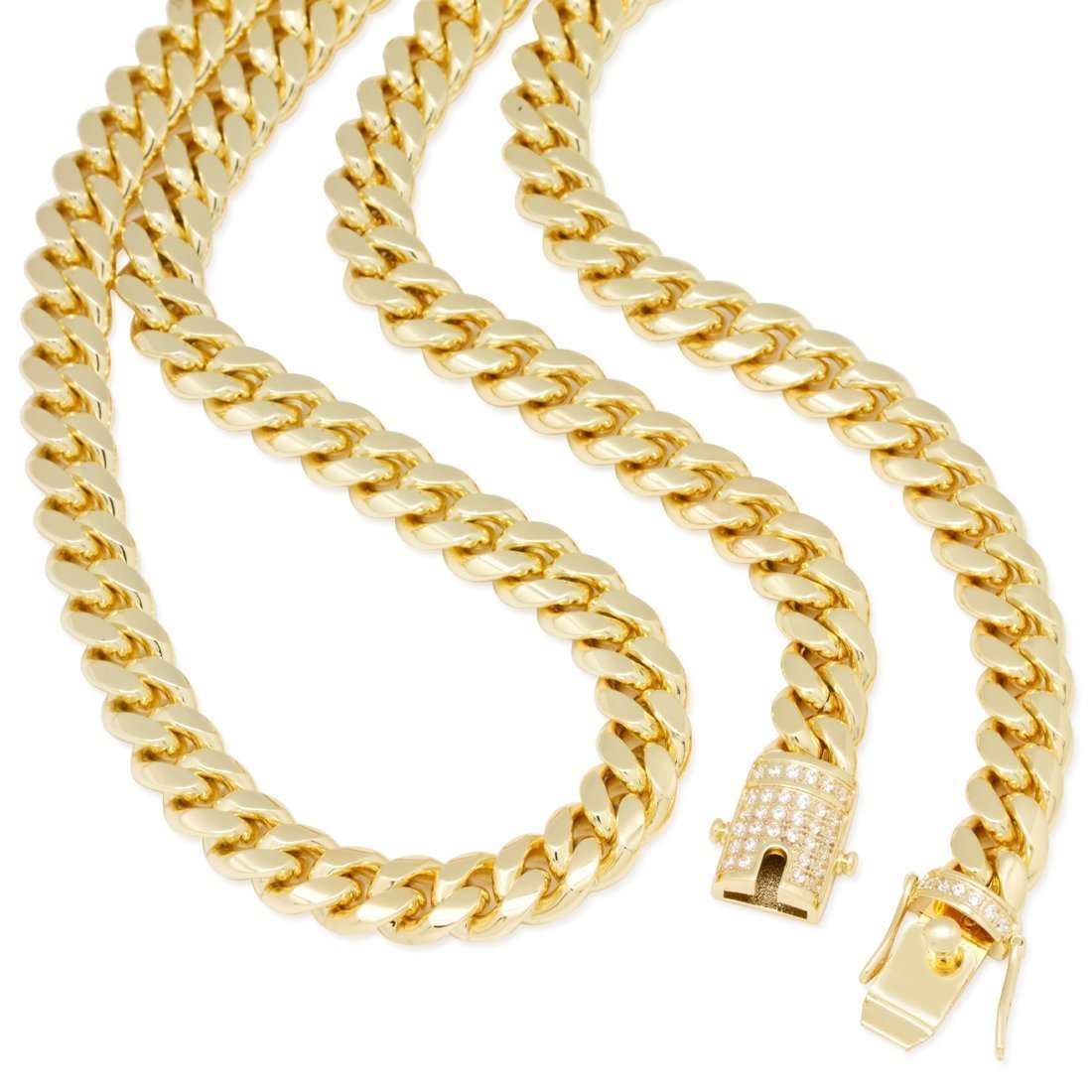 Thick Gold Cuban Chain Bracelet 12mm Gold Chain Link -  Hong Kong