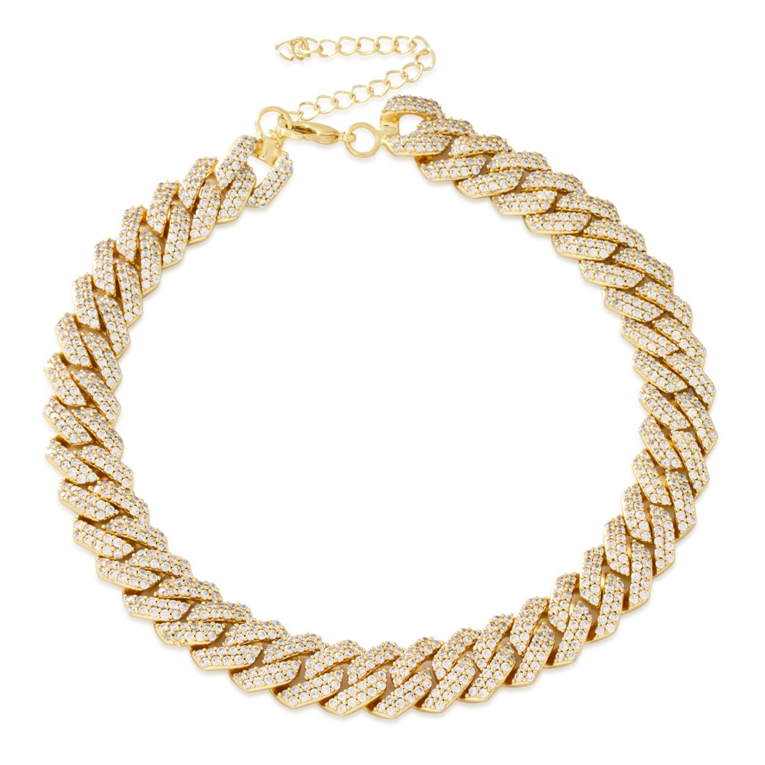 Diamond Cuban Link Stainless Steel Choker Chain – GTHIC