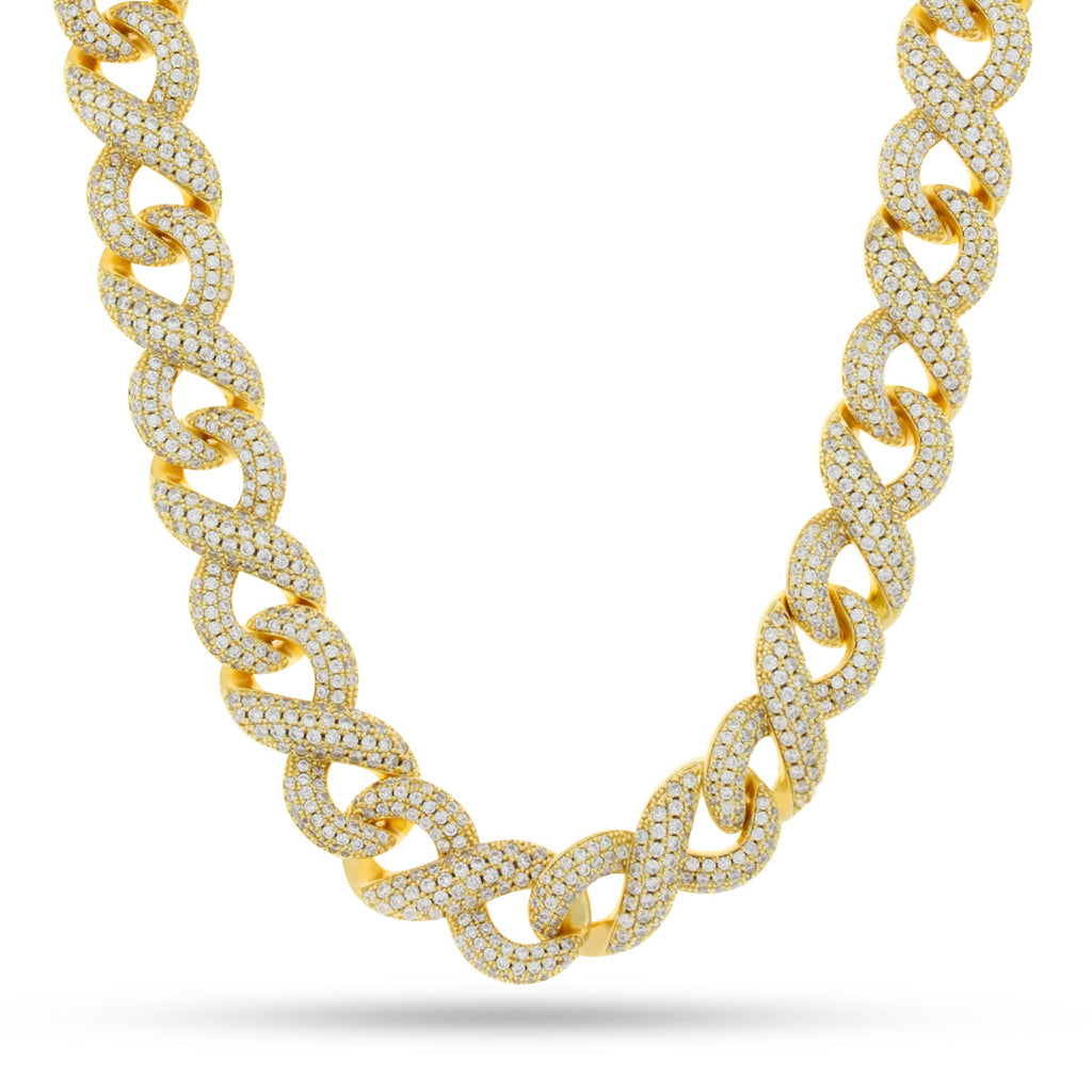 Gold Plated / 14K Gold / 20" 15mm Infinity Link Chain