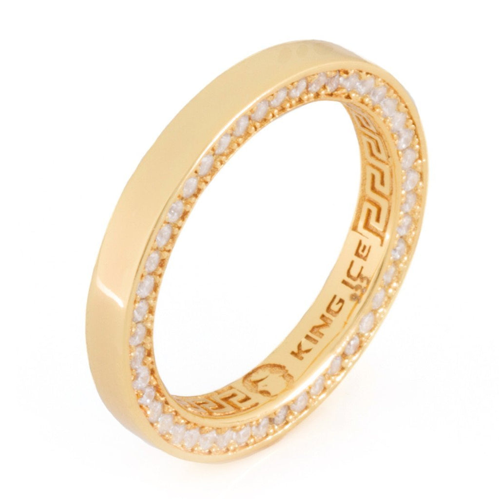 Sterling Silver / 14K Gold / 9 3mm Wedding Ring RGX12225-Gold-9