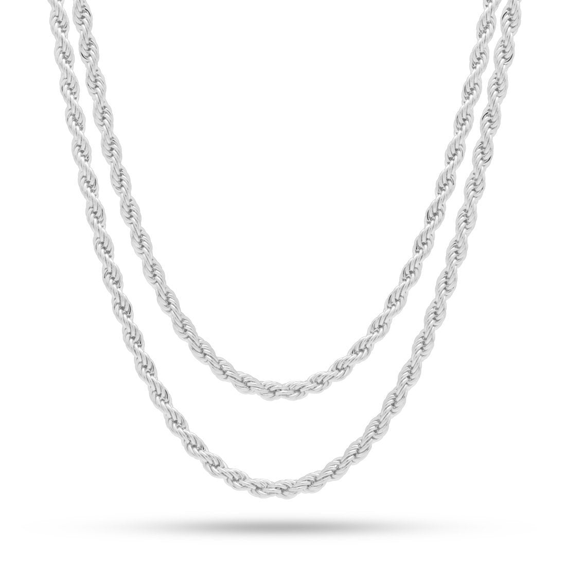 3mm Rope Chain Choker Set Hip Hop Jewelry King Ice