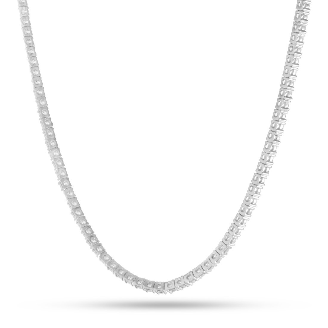 NIV'S BLING - 5mm Lab Diamond Tennis Chain for Men and Women | 18k Gold  Plated 1 Row CZ Necklace : Amazon.in: Fashion