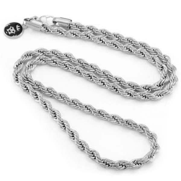 Stainless steel rope necklace deals