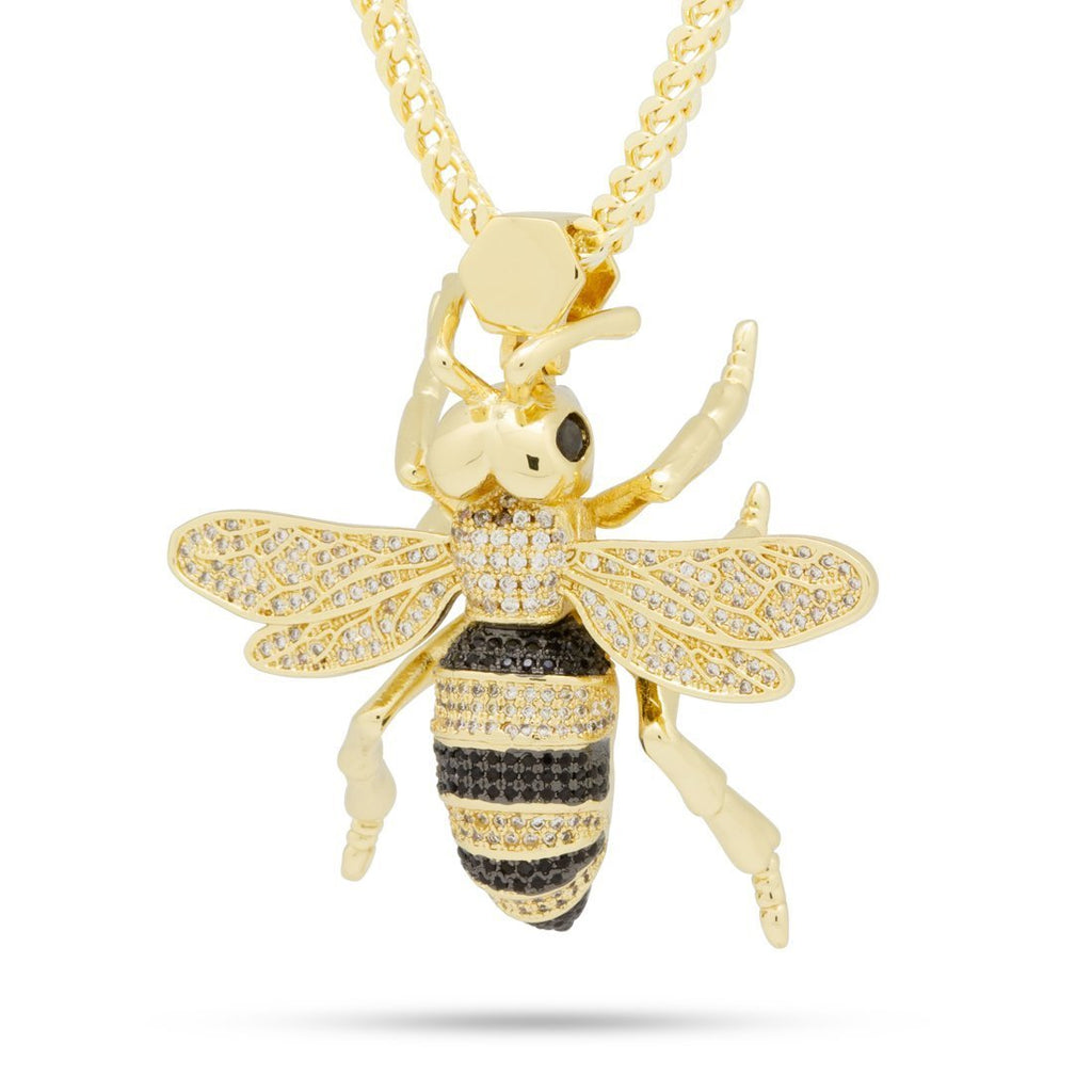 14K Gold / M Bee Necklace NKX13415