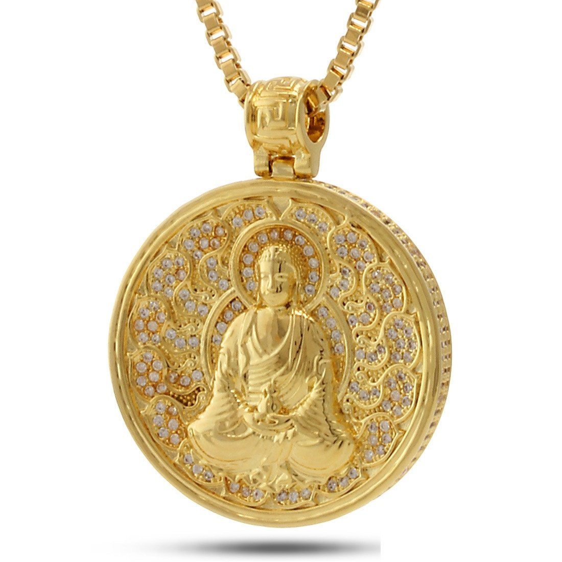 Buy Buddha Lotus Leaf Necklace. Gold Buddha Necklace. Gold Lotus Leaf. Gold  Buddha Pendant. Zen Buddhist Meditation. Yoga Jewelry Online in India - Etsy