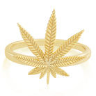 Cannabis Leaf Ring