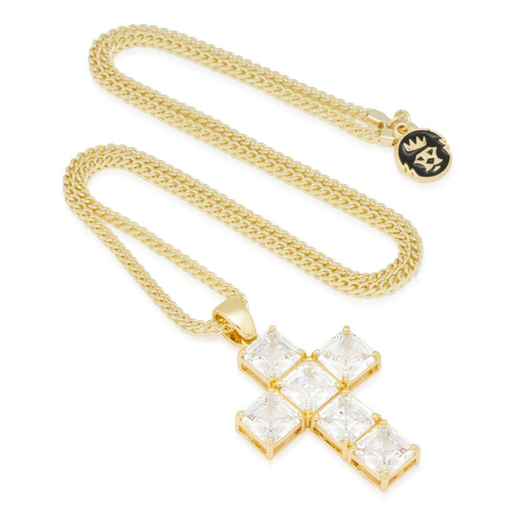 14K Gold The Celestial Cross Necklace NKX13347