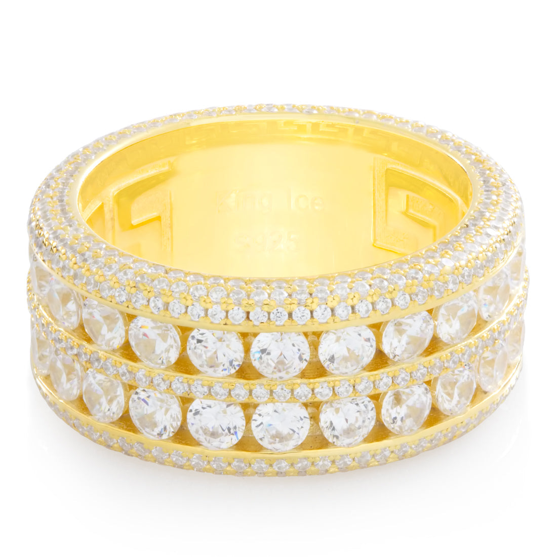 Complex Eternity Ring | Sterling Silver Rings | King Ice