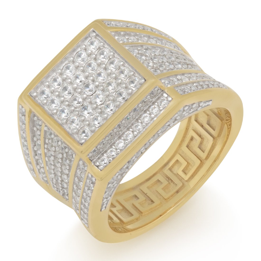 7 Sterling Silver Cubist Ring RGX12877-Gold-7