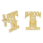 14K Gold Death Row Records x King Ice - Death Row Cufflinks ACX14019-gold