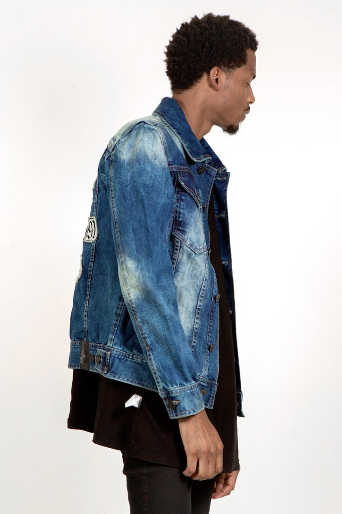 Death Row Records x King Ice - Denim Patched Jacket