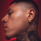 Death Row Records x King Ice - Logo Stud Earrings