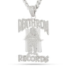 Death Row Records x King Ice - OG Death Row Logo Necklace  in  Gold Plated / White Gold / 2.5" by King Ice