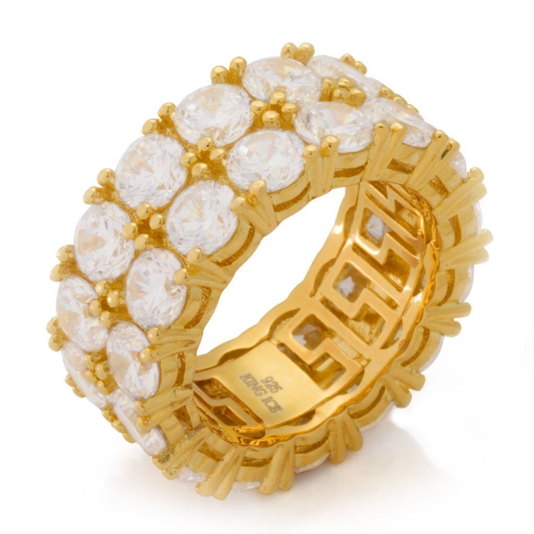 Double Row Brilliant Cut Ring