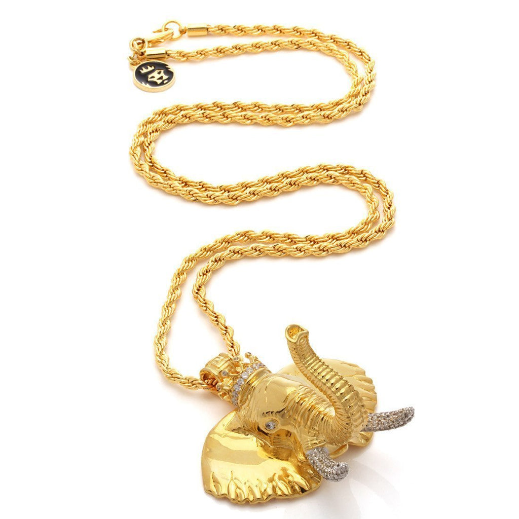 14K Gold The 14K Gold Elephant Necklace - Designed by Snoop Dogg x King Ice NKX11466