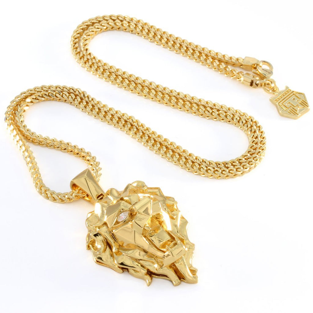 14K Gold The 14K Gold Faceted Lion NKX11978