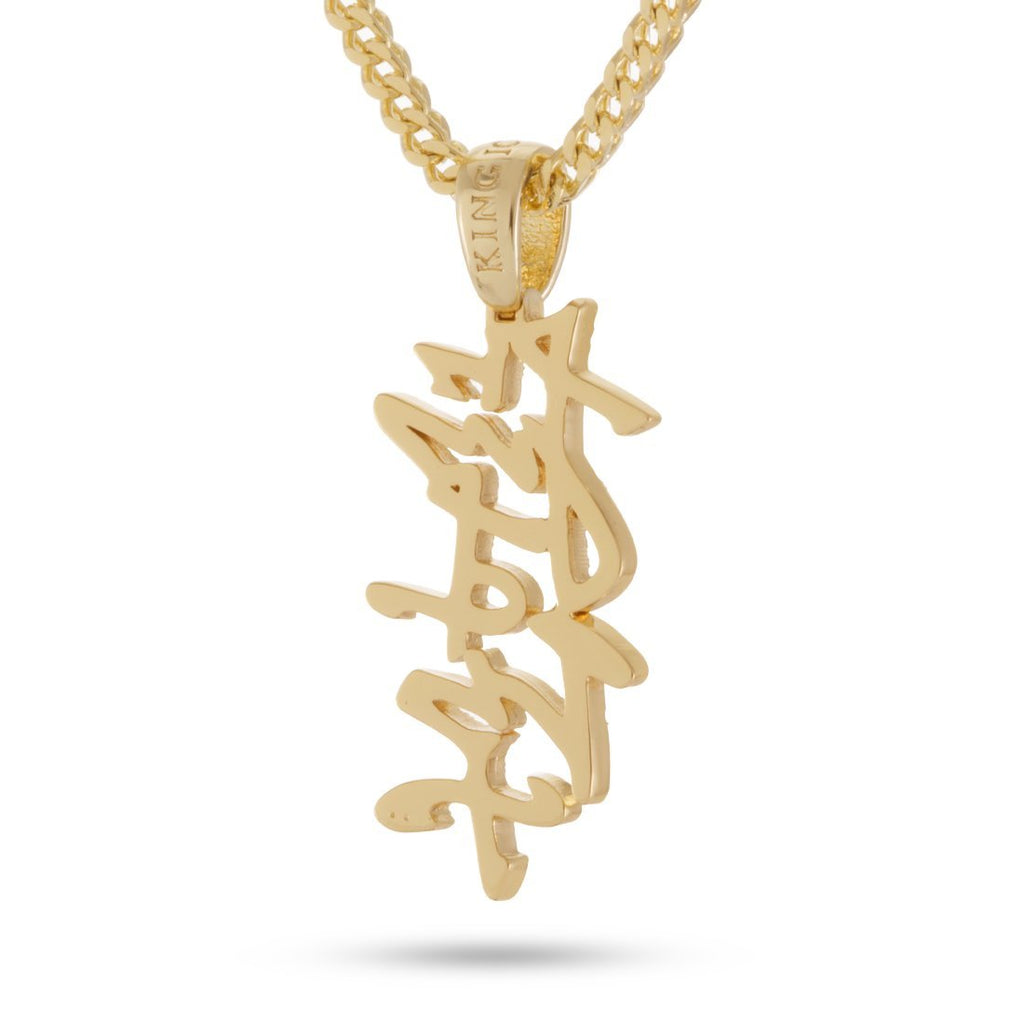 14k gold The Fu*K Off Necklace NKX12969-Gold