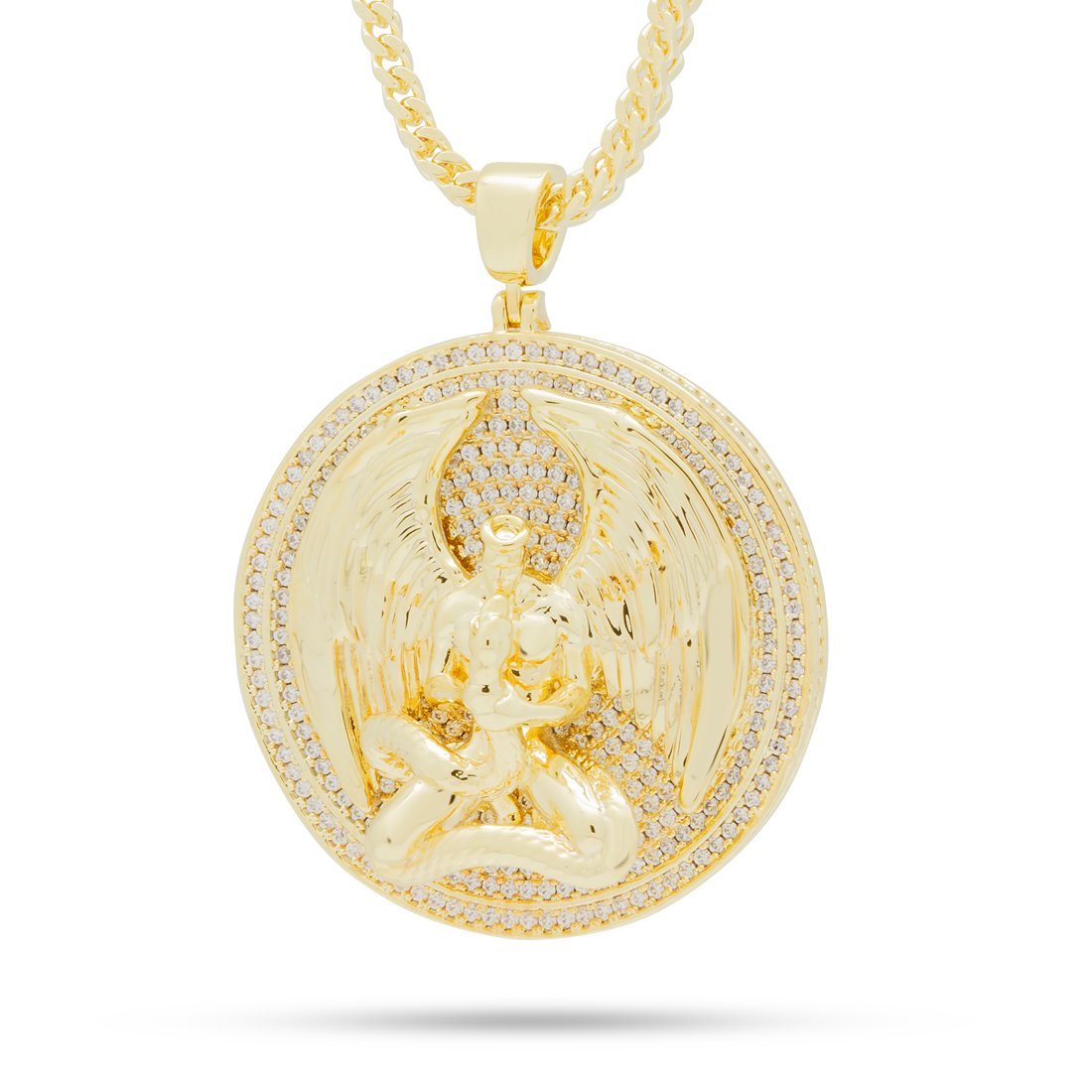 Angel medallion necklace deals