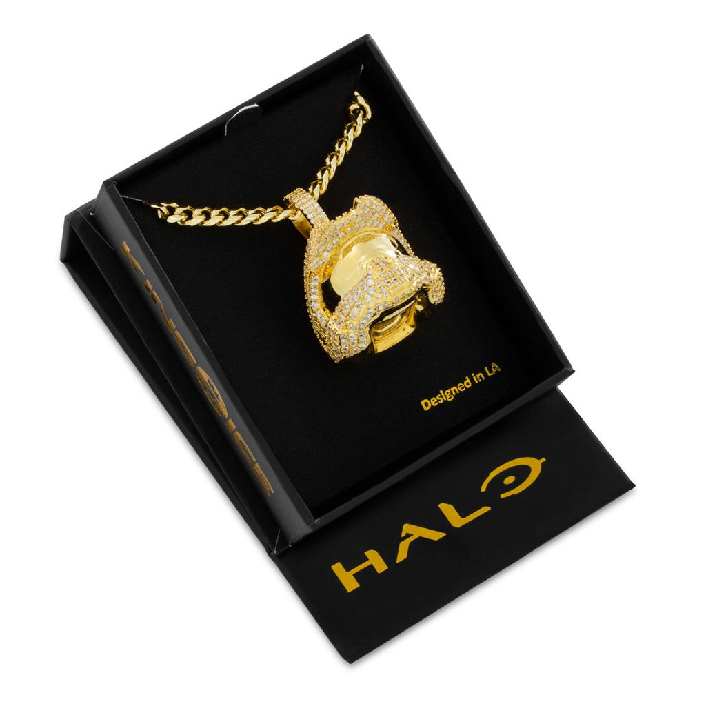 Halo x King Ice - Master Chief Helmet Necklace