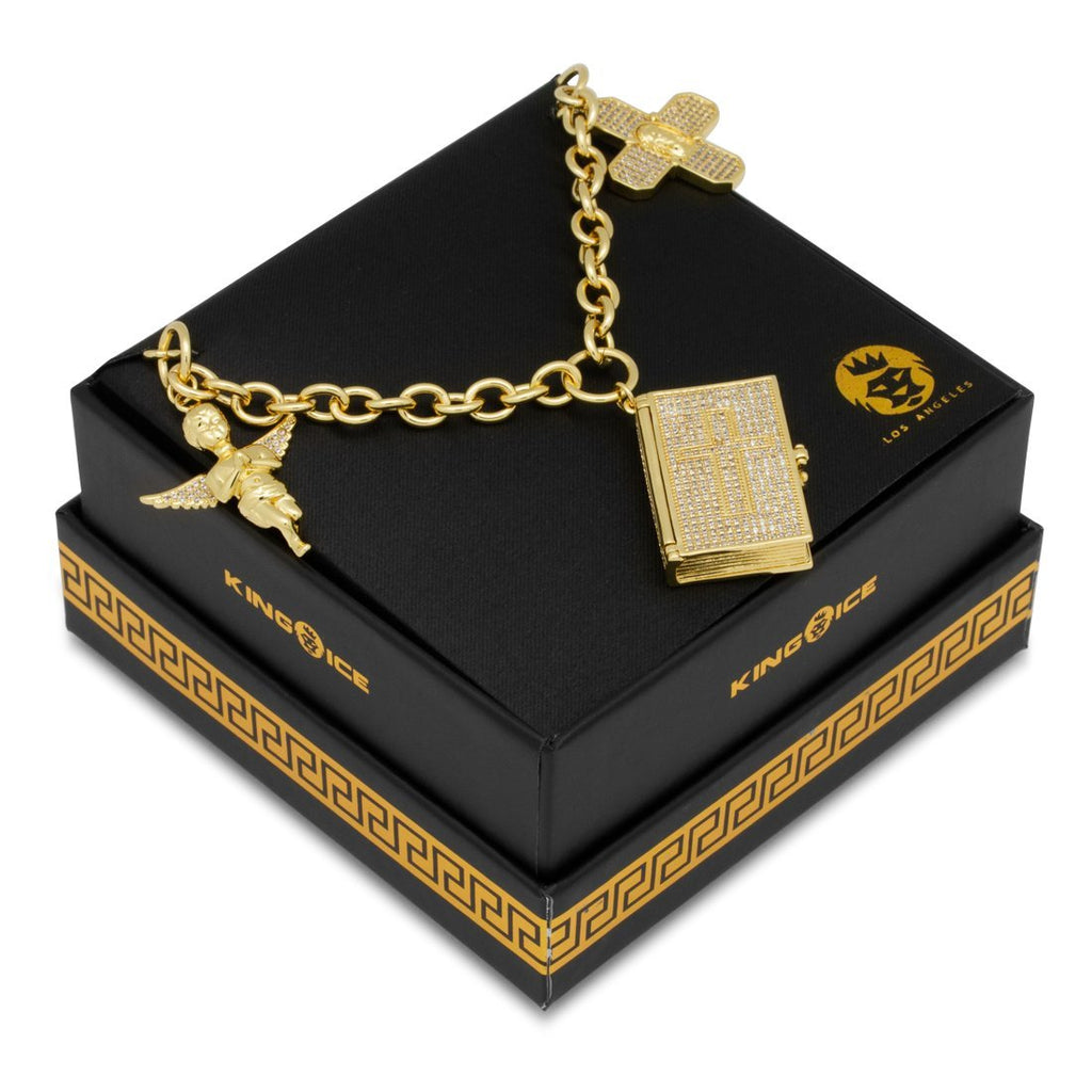 14K Gold The Holy Trinity Necklace NKX14081