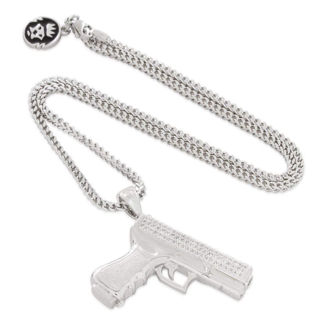 Iced Handgun Necklace