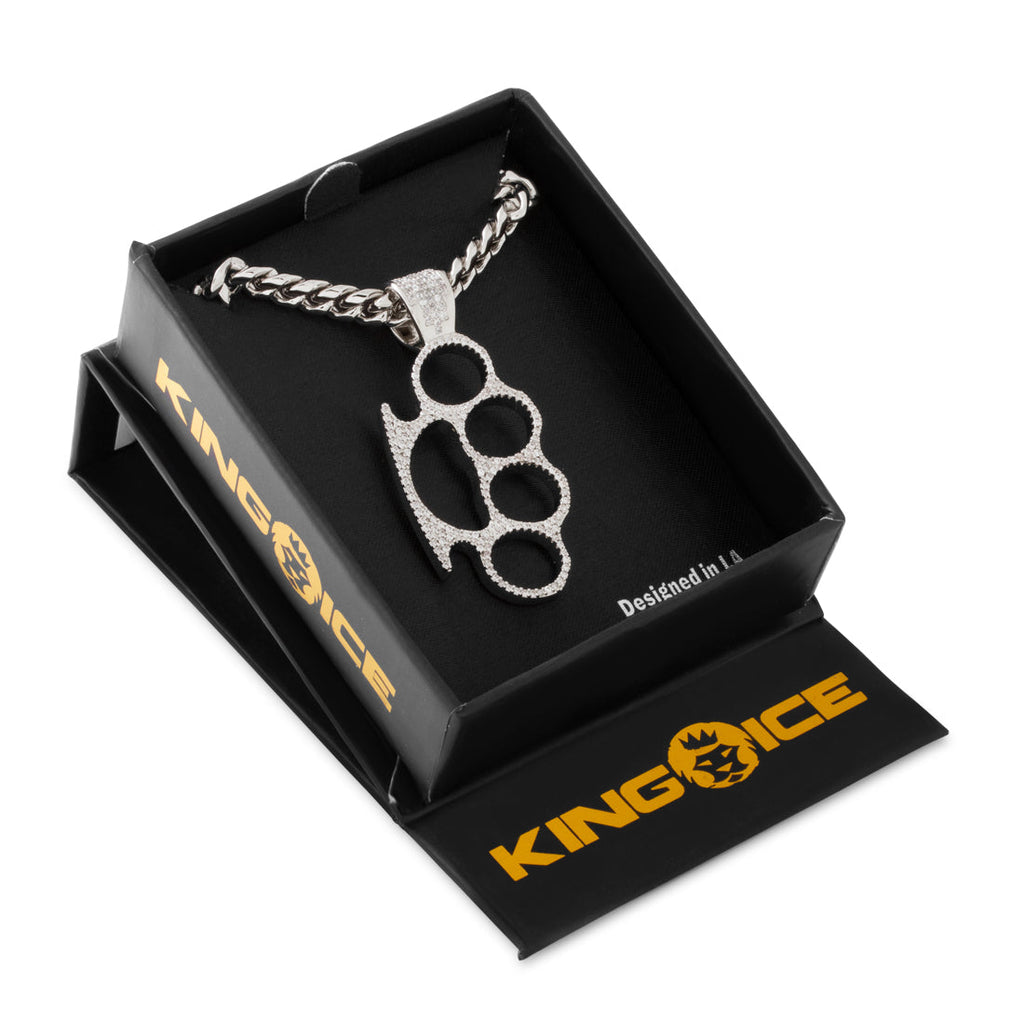 Iced Knuckleduster Necklace