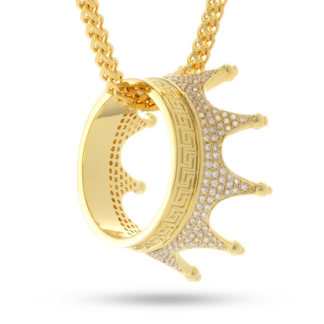 Gold king cheap crown pendant