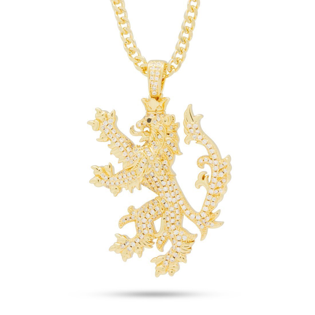14K Gold / M Knight Lion Necklace NKX13016
