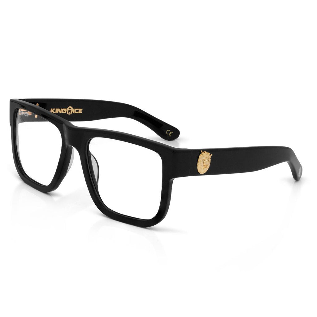 Black Lion Head Glasses with Glossy Black Frame ACX14001
