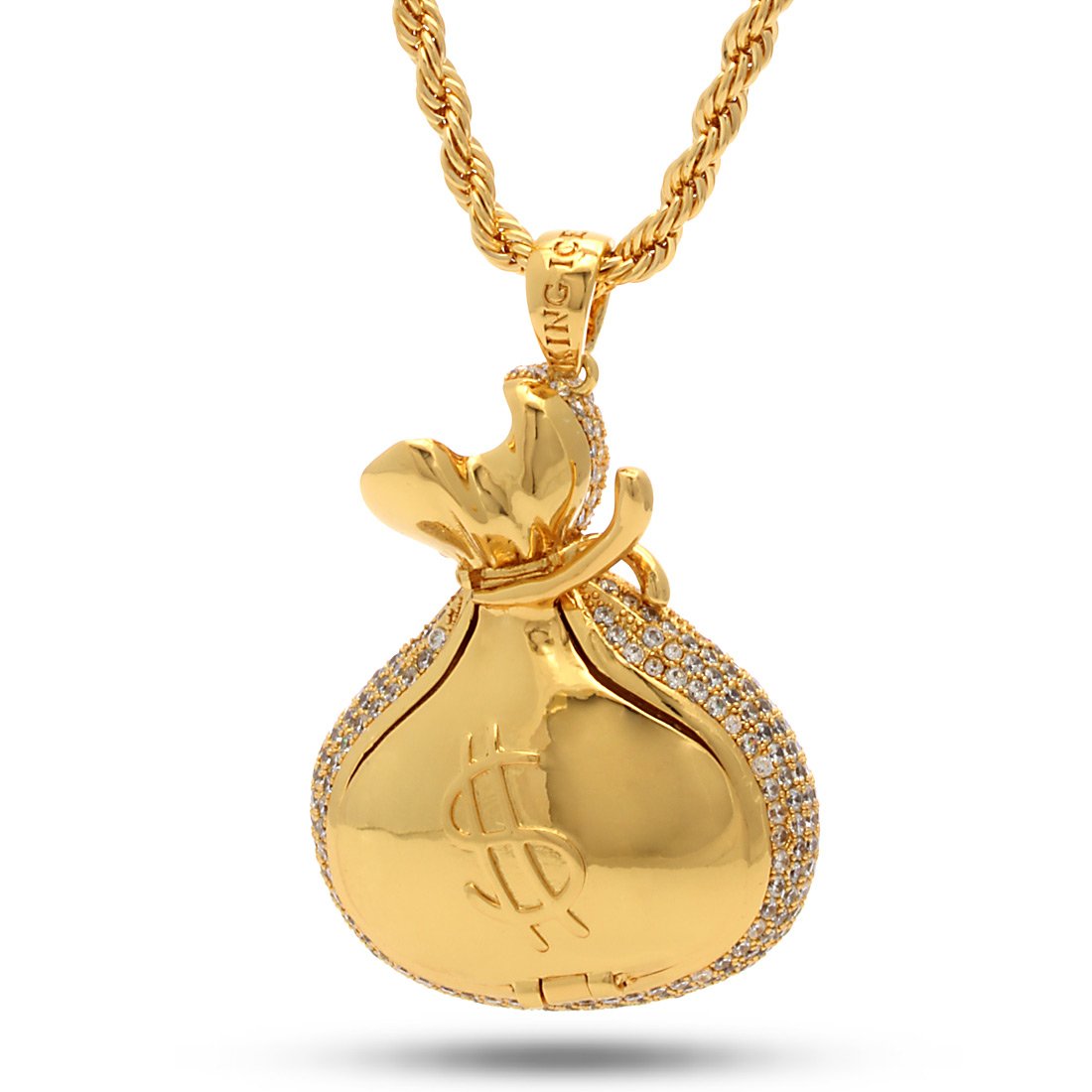Rose Gold Money Bag Necklace - Designed by Snoop Dogg x King Ice