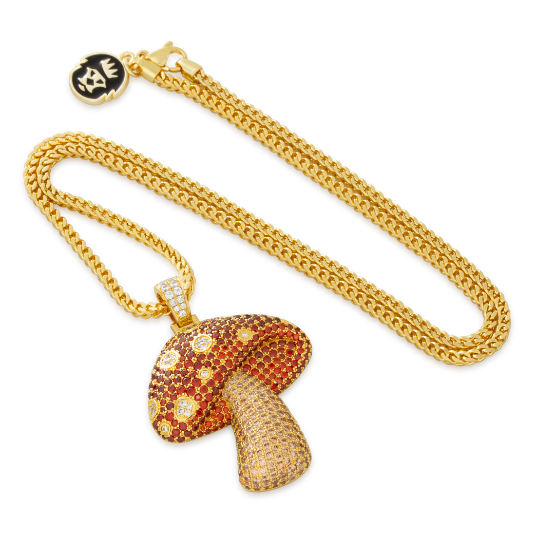 Mushroom Necklace Emoji Jewelry King Ice