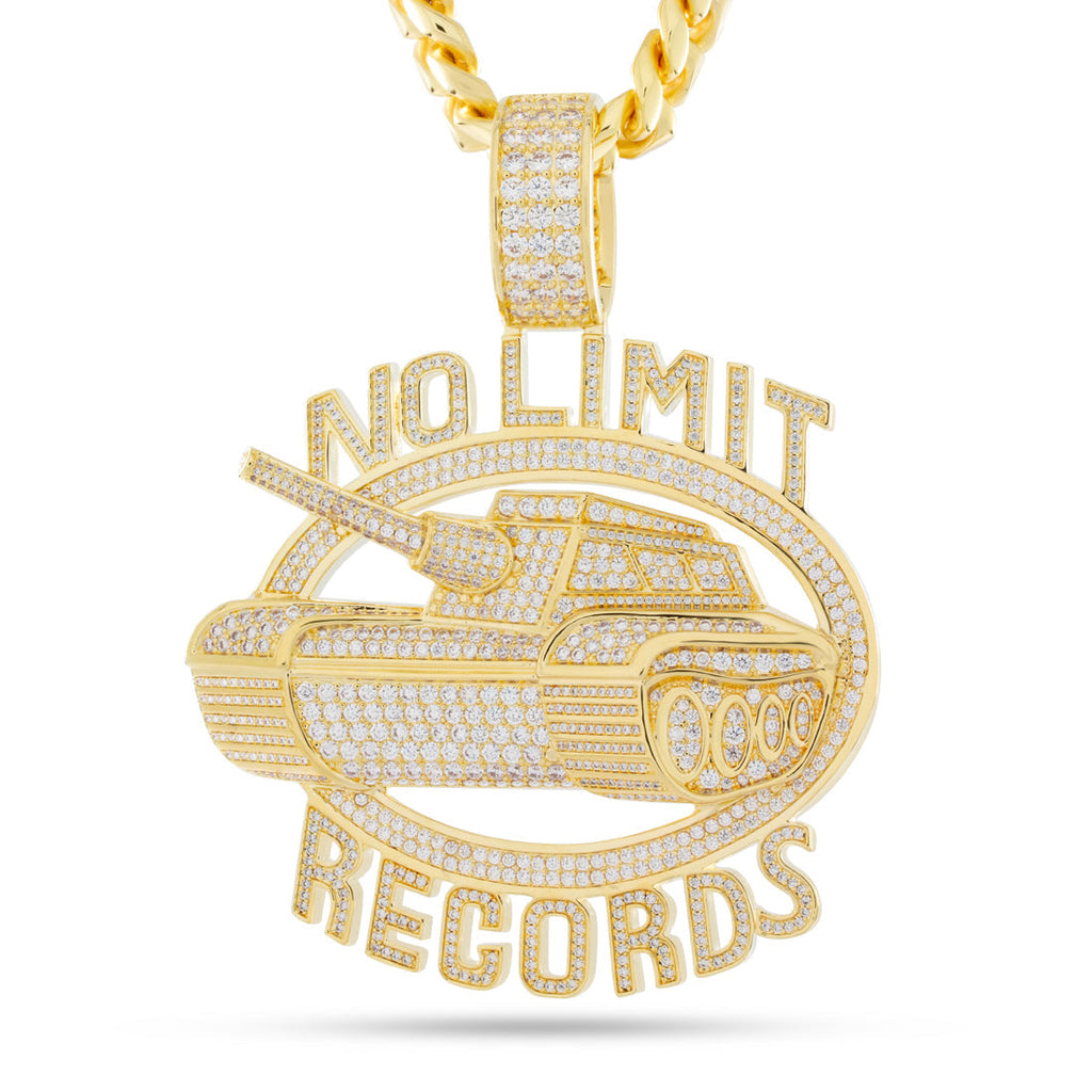 14K Gold / 4.3" No Limit Records x King Ice - No Limit 98 Logo Necklace