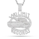 White Gold / 3.3" No Limit Records x King Ice - No Limit 98 Logo Necklace
