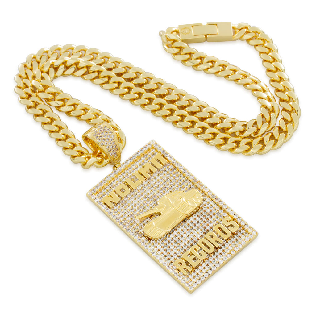 No Limit Records x King Ice - No Limit Dog Tag Necklace