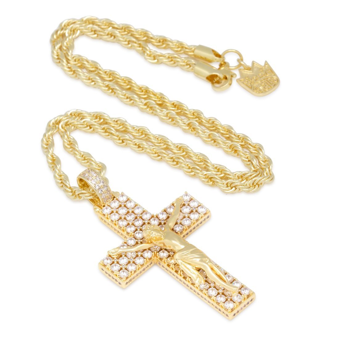Notorious B.I.G. x King Ice Biggie Crucifix Necklace Biggie King Ice