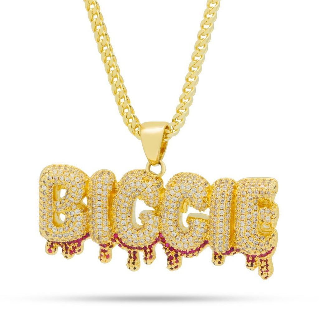 14K Gold / 20" / M Notorious B.I.G. x King Ice - Biggie Drip Necklace NKX14046-20