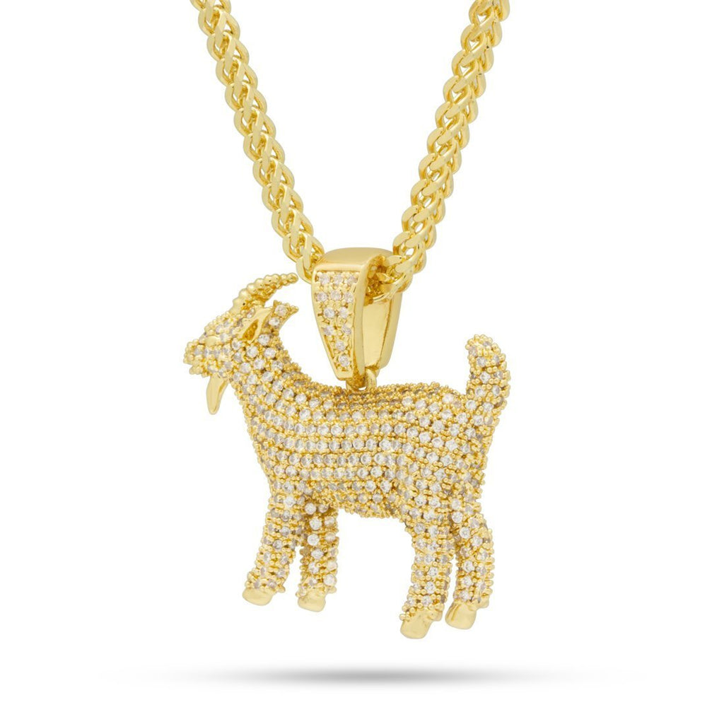 14K Gold / M Notorious B.I.G. x King Ice - GOAT Necklace NKX14098