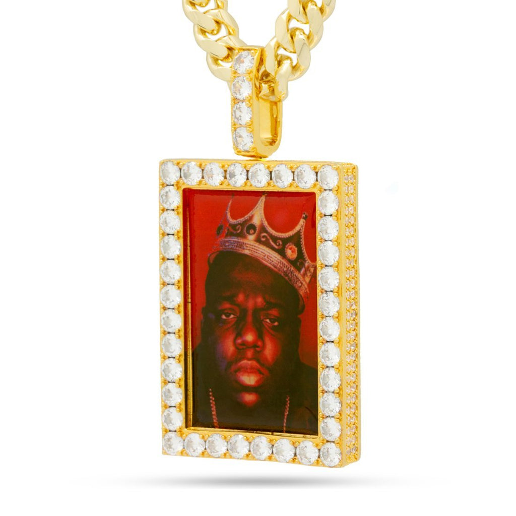 14K Gold Notorious B.I.G. x King Ice - King of New York Necklace NKX14229-Gold